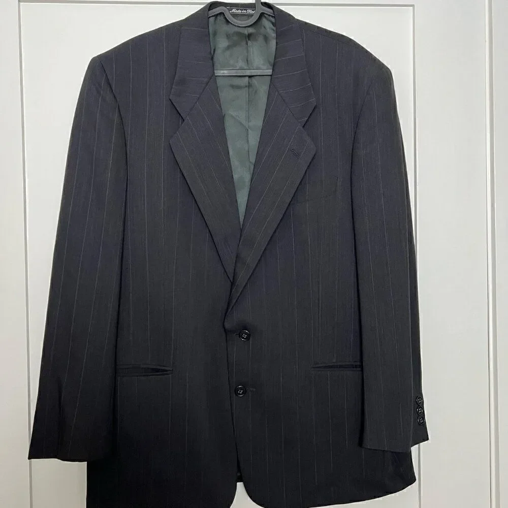 Mani Mens Blazer Size 41 Regular Made In Italy Bullock's Men's Store Wool Black